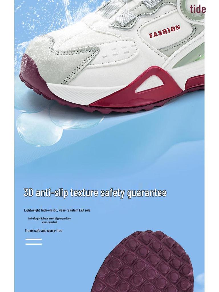 Jungen Sportschuhe 2025 Herbst/Winter Leder Wasserdicht – Rutschfeste Weiche Sohle Laufschuhe Papa Schuhe