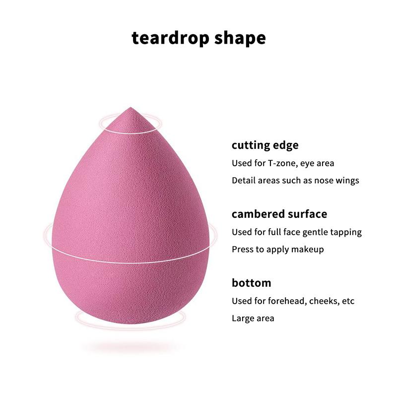 4 Pièces Éponge Maquillage Œuf Houppette Cosmétique Éponges Fond de Teint Houppettes Poudre Accessoires Maquillage Femmes Outils Beauté