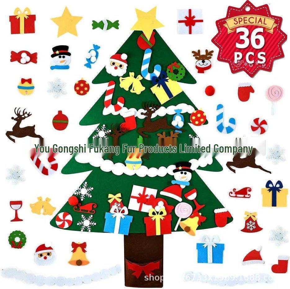 DIY Children's Felt Christmas Tree Ornaments