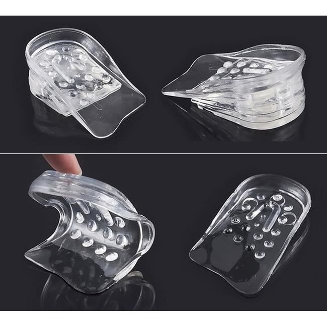 SIMPLISIM: Pair of Discreet Growing Heel Inserts Height Increasing Shoe Silicone
