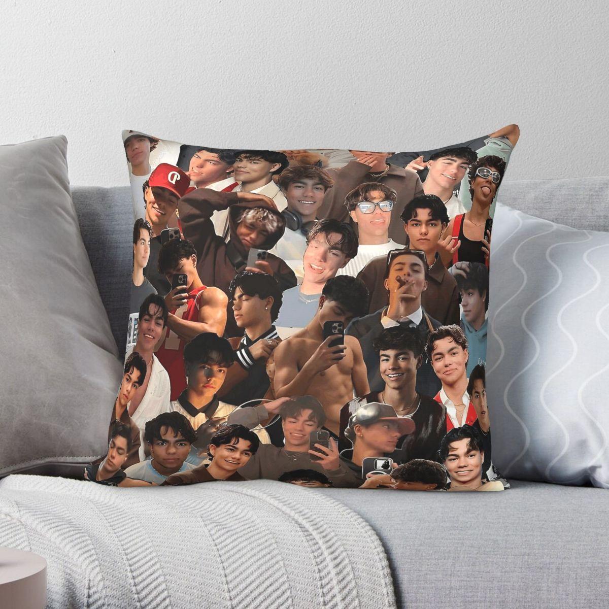 Exquisite Ornaments Unisex Malachi Barton Aesthetic Collage Square Pillowcase Polyester Linen Velvet Printed Decor Throw Pillow Case Bed Cushion