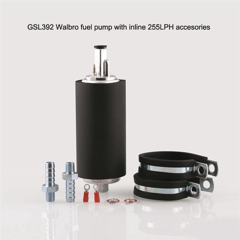 GSL392 Walbro 255 Fuel Pump Kit Inline with Universal Installation Kit