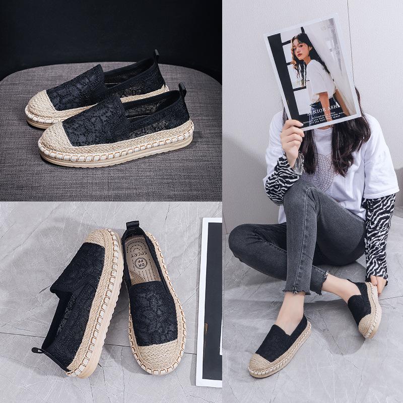 Fashion Summer Women's Shoes 2025 New Fashion Braid Mesh Breathable Lightweight Flat Bottomed Casual Shoes for Women Zapatos De Mujer