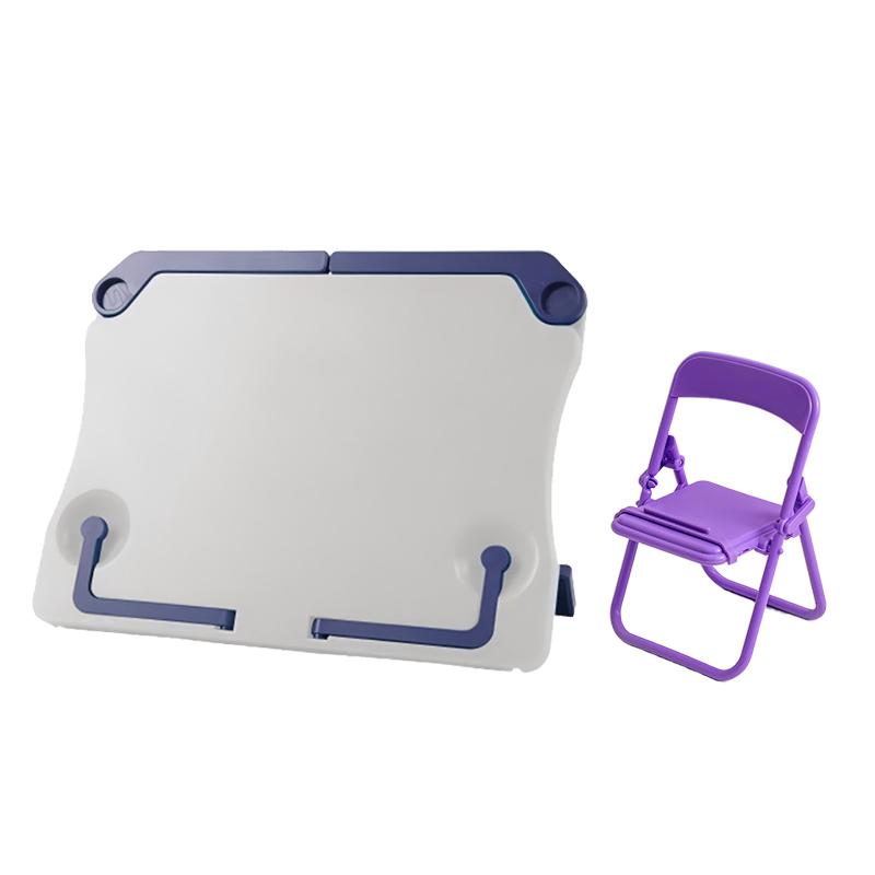 Portable Desk Mobile Phone Tablet Folding Holder, Mulit Function Stand for Phone Pad, Universal Book Reading Music Score Stand