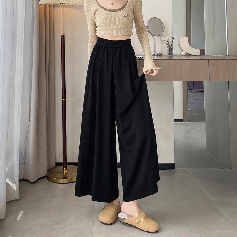 

Plus Size Women s Soft Wide-Leg High-Waisted Pants 2026 Spring/Autumn Collection for 200 Jin 5XL