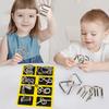 Classic Metal Brain Teaser Puzzle Set Toy With 8 Rings For Kids Adults Gift