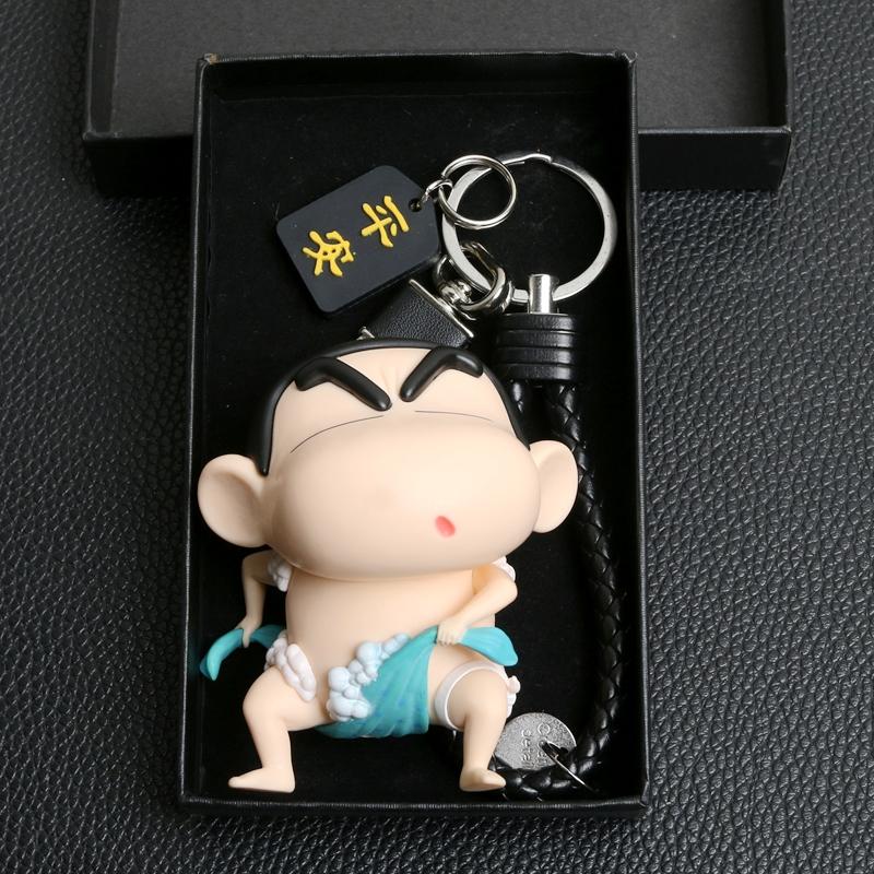 Cartoon Crayon Shin-chan Car Keychain Cute Fashion Backpack Camera Pendant Girls Accessories Holiday Present Kids Anime Toys