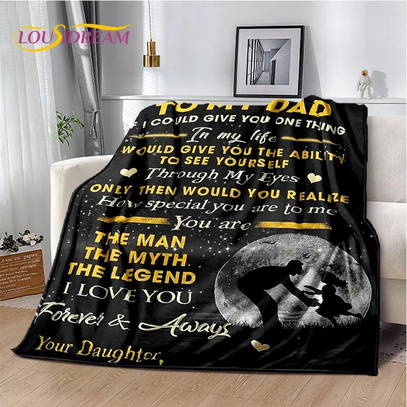 Presente Agradecimento Para Minha Mãe Pai Esposa Marido Carta Presente Cobertor, Cobertor Macio para Casa Quarto Cama Piquenique Escritório Capa de Sofá