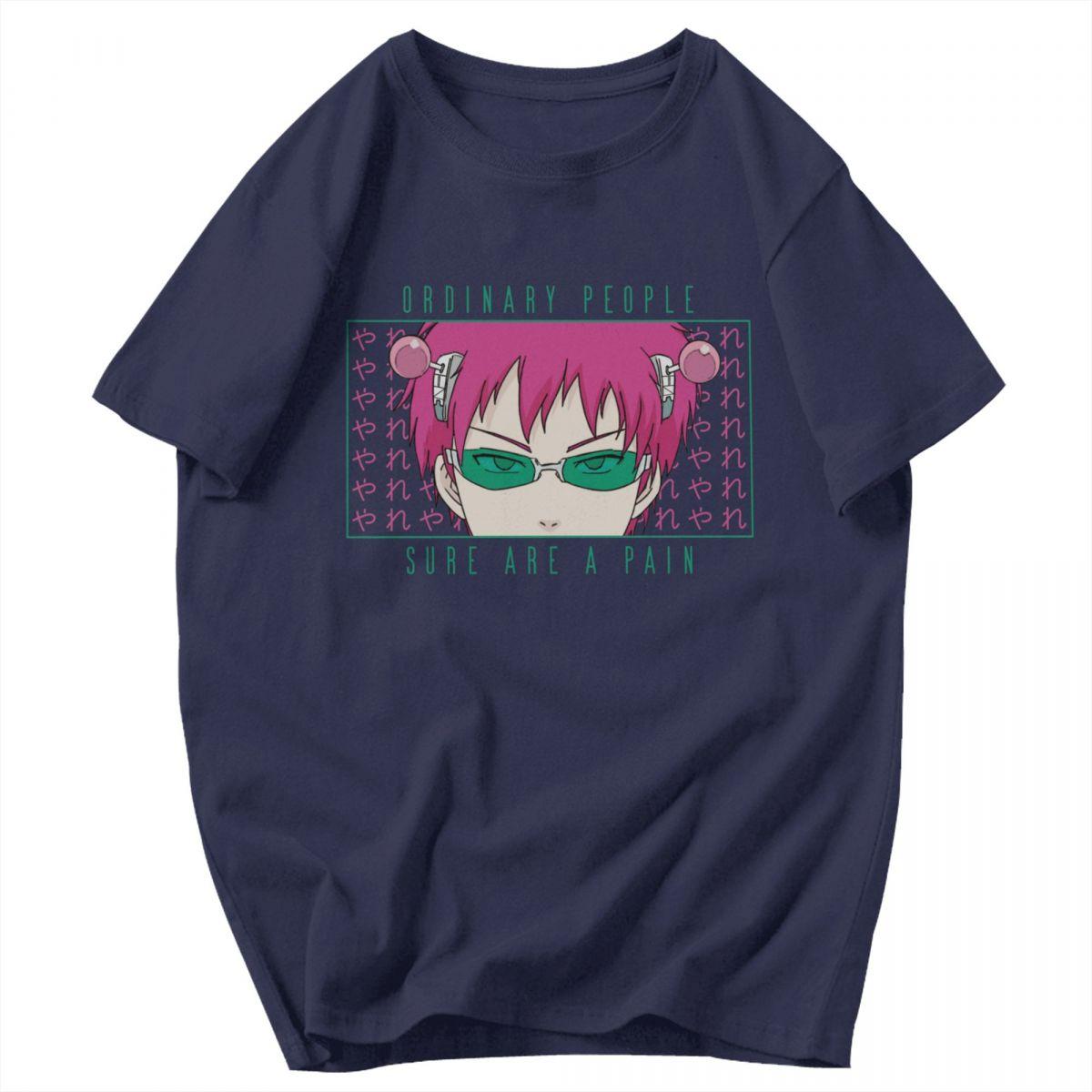 

Men T Shirt Saiki Kusuo The Disastrous Life Of Saiki K Anime Idea Y2K Graphic Tees Unisex Tops T Shirts 4XL