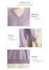 Chic V-Neck Hollow Knit T-Shirt for Middle-Aged Women - Loose, Comfortable Casual Top