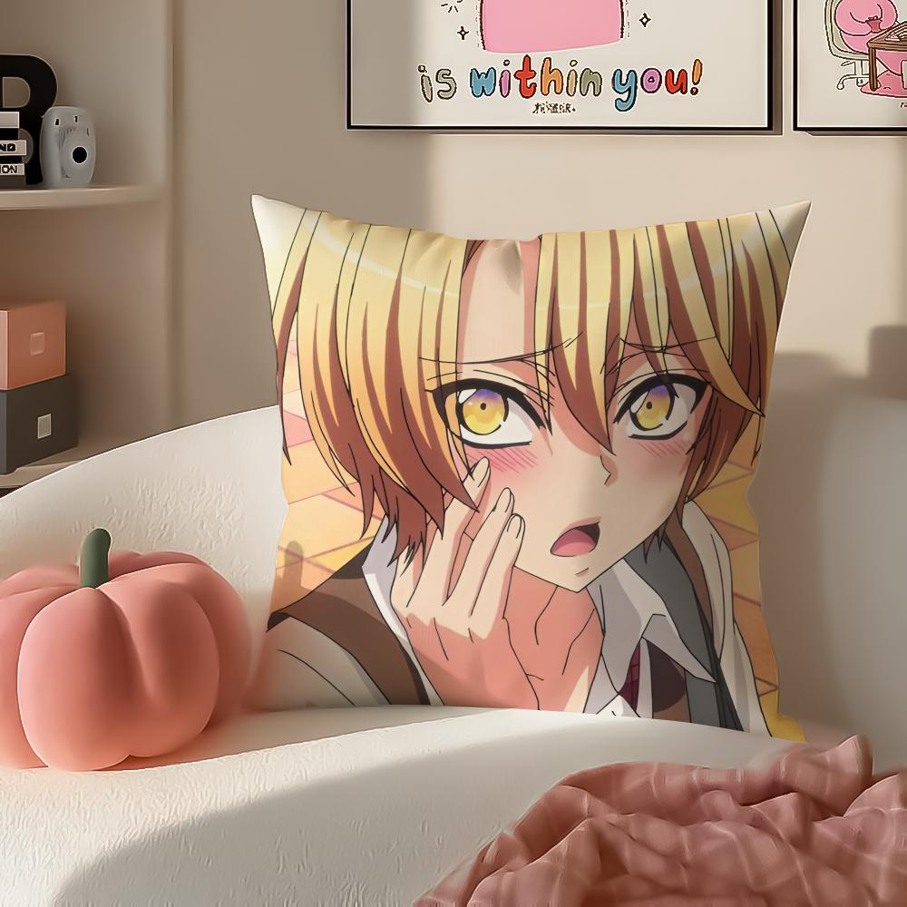 Sweet Yaoi Manga LLove Stage Cushion Cover Pillowcase Short Plush Invisible zipper Room Sofa Cushion Cover