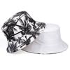 Fisherman Hat, Trendy Printed Coconut Tree Design, Double-Sided Bucket Hats Men And Women Summer Spring New