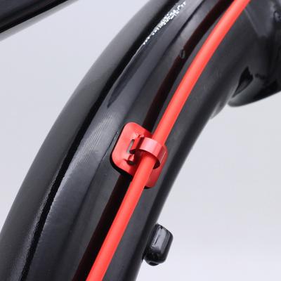 Bremskabel Schnalle Zuverlässige Kratzfeste Aluminiumlegierung Fahrradkabelklemme Rohrbefestigungssitz
