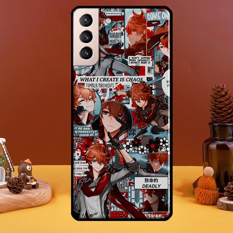 Tartaglia Genshin Impact Phone Case For Samsung Galaxy S21 S22 Ultra Note 20 S8 S9 S10 Note 10 Plus S20 FE Fundas