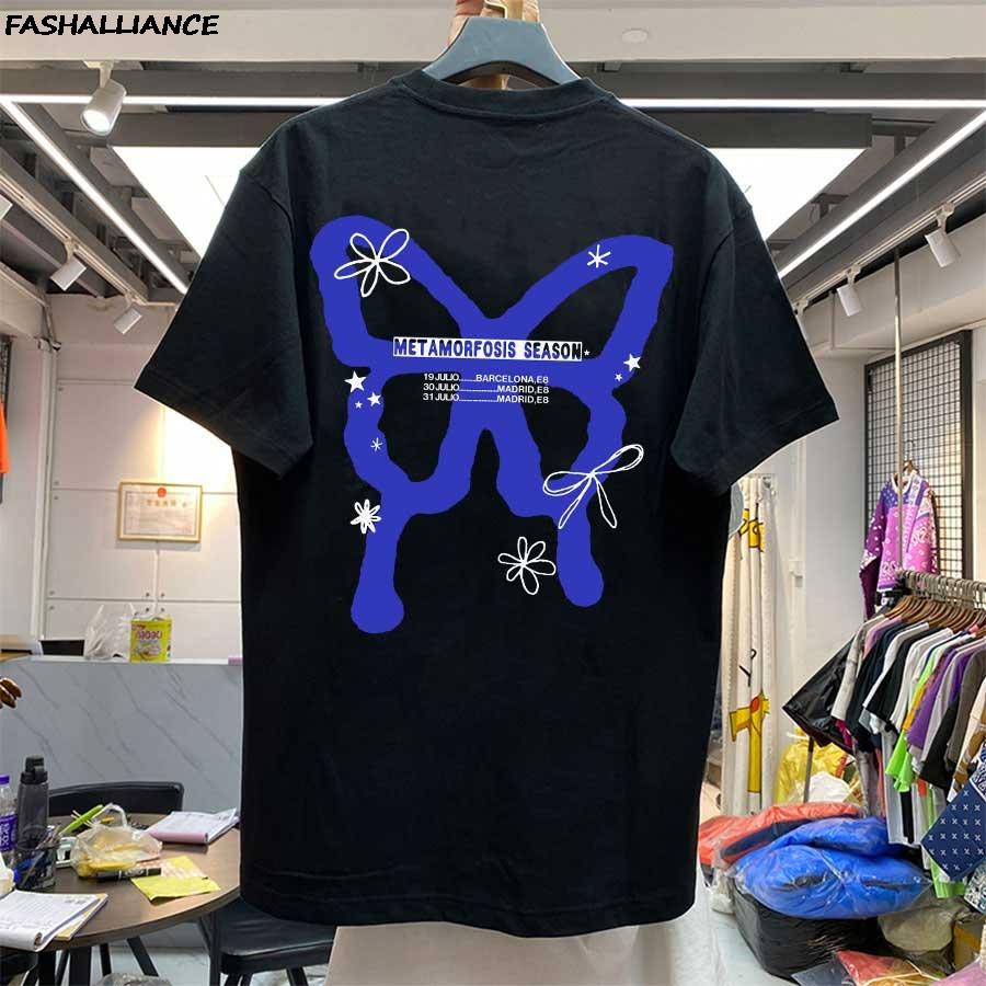 

Butterfly Aitana CUARTO AZUL T shirt for Men Women Hiphop Streetwear Oversized Tops 100 Cotton TShirt AN2 M