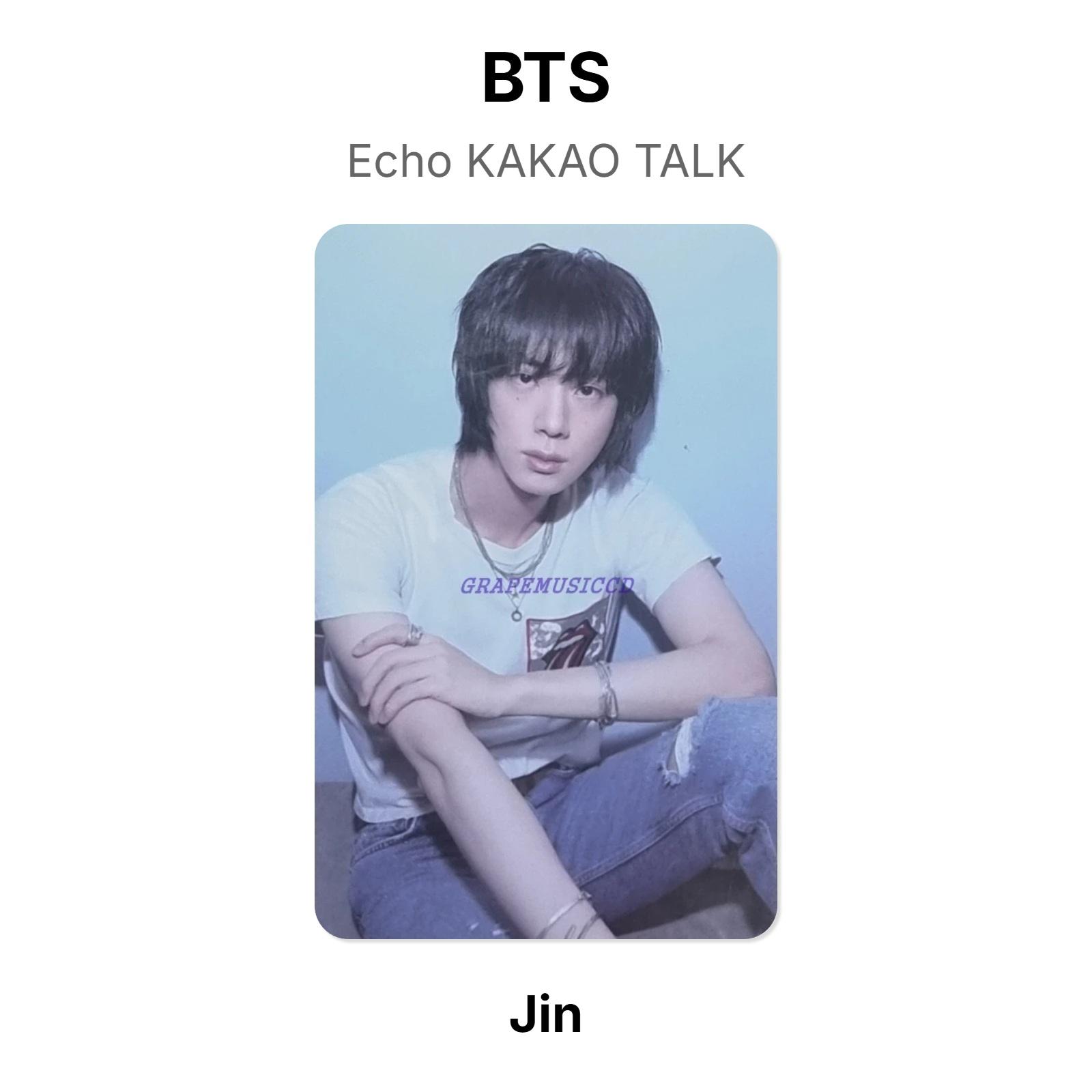 BTS Jin Echo KAKAO TALK Official Photocard Jin