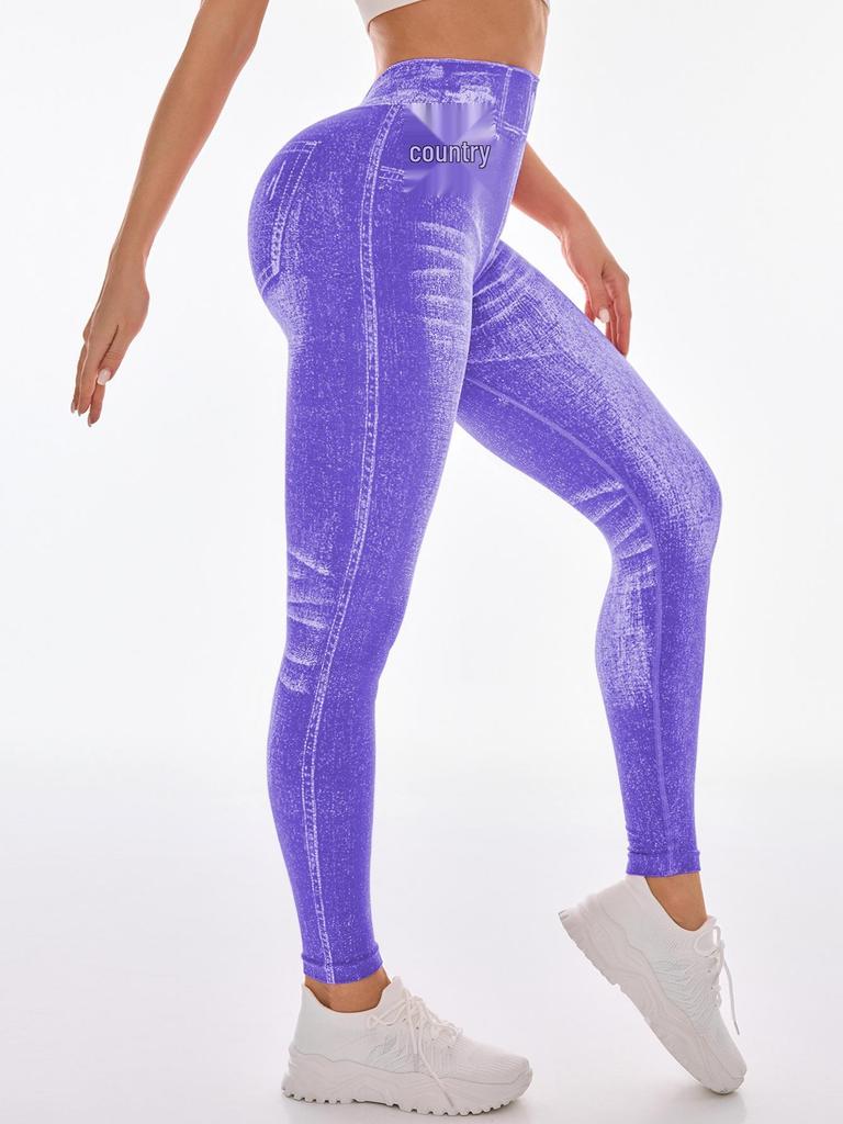 Women's High-Elasticity Seamless Yoga Pants - V-Waist, Hip-Lifting, Slimming & Fashionable for Running and Sports