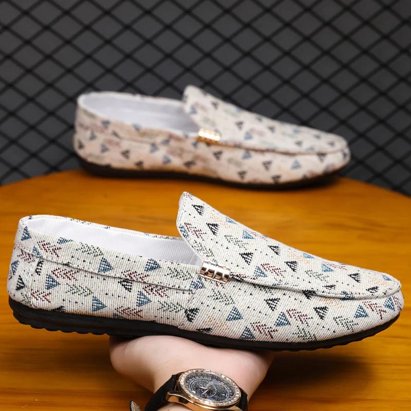 Fashion Fashion Men Casual Shoes Breathable Slip On Mesh Walking Running Sneakers Non-slip Flats Lightweight Sport Shoes Driving Loafers