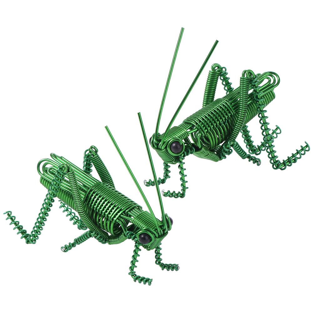Lightweight Simulation Insect Statue Handmade Ornaments Metal Wire Mantis Model  Living Room