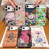 Leather Texture TPU Phone Case For iPhone 17 17e 16e 16 15 Pro Max 14 13 Pro Max 11 Floral Printed Soft Silicone Back Cover
