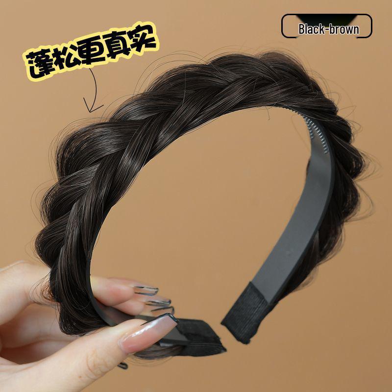 Fishbone Braid Five-Strand High Crown Invisible Hair-Enhancing Headband