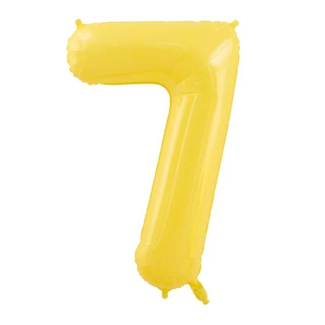40inch Number Balloon 1 2 3 4 5 6 7 8 9 0 Baby Happy Birthday Party Balloons Duck Yellow Ballon Age 100 Days Helium Supported