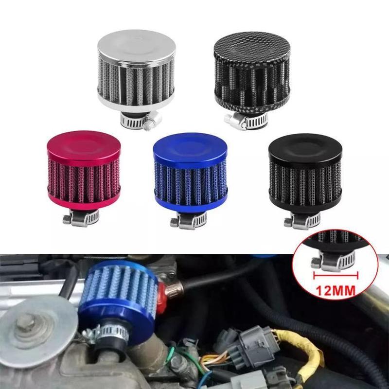Universelle Schnittstelle Auto Luftfilter Klein 12mm Für Motorrad Turbo Hoher Durchfluss Racing Kaltluftansaugfilter Pilzkopf