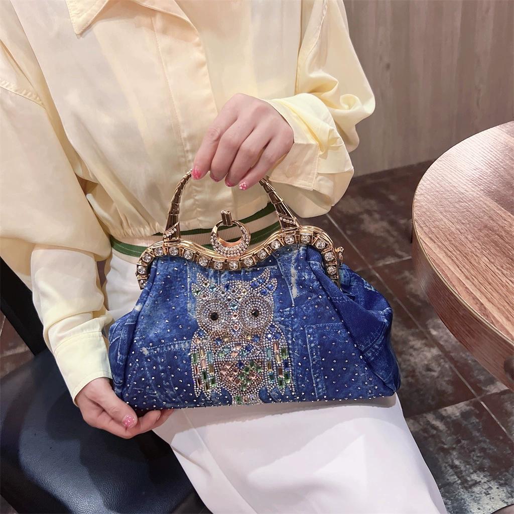 2025 New Fashion Single Shoulder Crossbody Bag Handbag Women's Fashion Denim Small Bag Women