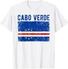 Cabo Verde Flag Men Women Sport Support Cabo Verde T-Shirt