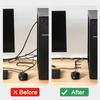 10pcs Reusable Cable Organizer Self Adhesive Cord Rope Holders Desk Wire Winder Cable Tie Organizer Cord Protection Straps