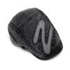 Men's Forward Hat Color Block British Vintage Beret Sun Hat Letter Embroidered Cap