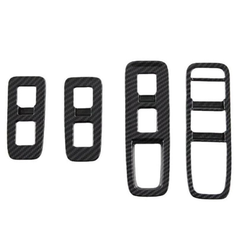 For Lexus RX 2023-2024 Carbon Fiber Window Lock Lift Switch Button Panel Trim