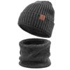Hats for Women's New Style Knitted Hats for Men's Big Head Circumference Warm Plush Hats for Students Solid Color Cold Proof Melon Skin Hats