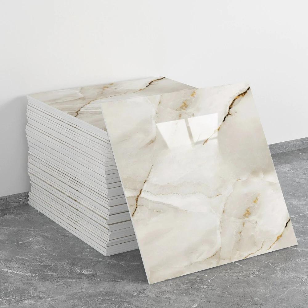 

10-40 шт. Мраморная самоклеящаяся водонепроницаемая маслостойкая обойная пленка для кухни, спальни, влагостойкая наклейка для ремонта плитки 20PCS бежевый