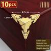 10pcs Rustproof Metal Edge Guard Covers Bronze Color Corner Guards  Furniture Supplies