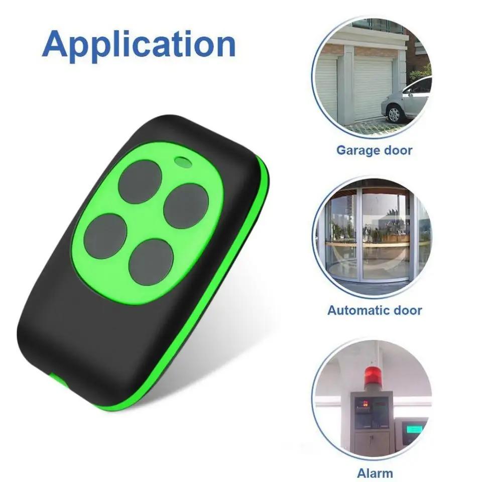 433MHz Garage Door RF Remote Control Duplicator 4 Buttons Copy Remote Control Clone Gate Key Fob Command Hand Transmitter