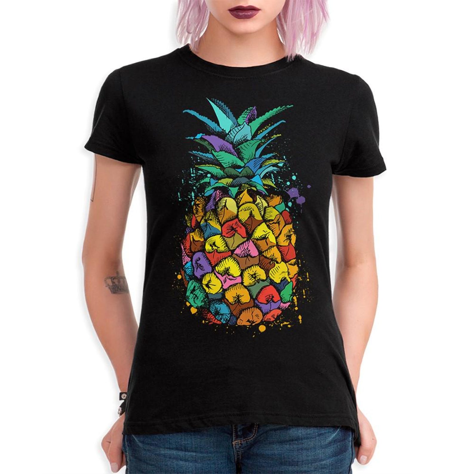 Pineapple Art T-Shirt, Men s and Women s Sizes 4XL