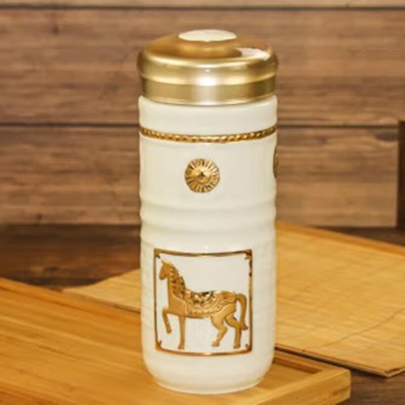 ACERA Royal Steed 330ml Double-Wall Ceramic Portable Cup