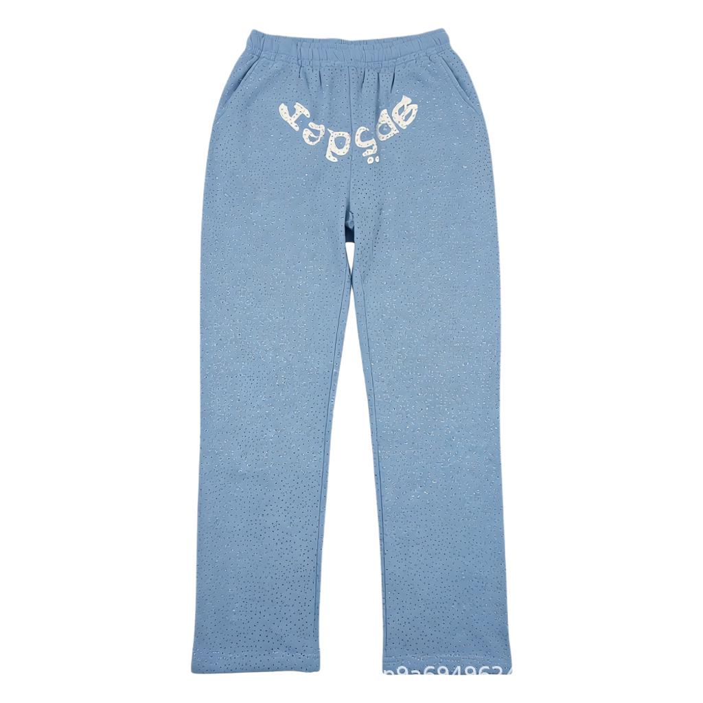 Unisex bluza z kapturem Sp5der 555555 Diamond w stylu amerykańskim - Modna moda uliczna