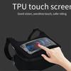 1pc Motorcycle Front Dashboard Bag With TPU Touchscreen Durable Black Outdoor Storage Bag For Mobile Phones Keys Essentials