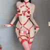 Temptation Lingerie Set with Open Crotch & Cutout Design for Halloween & Christmas