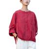 2026 Spring Women's Long Sleeve Cotton Linen White Shirt - Artistic, Versatile, and Commuting-Friendly.