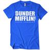 Unisex Shirt Cotton Oversize Large Size The Office Dunder Mifflin Paper Company Das B Ro TV Serie M Nner T-Shirt Blau