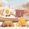 Jelly Crossbody Bag: Coffee Cup, Croissant, Bear Head Design with Zipper
