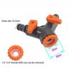 1Pcs Water Splitter Tee Connector Pipe Fittings Y-Type Irrigation Valve New Faucet Hose Tap