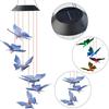 1PC LED Color Changing Butterfly Mili Ball Hummingbird Solar Wind Chime Outdoor Waterproof Decoration Birthday Gift