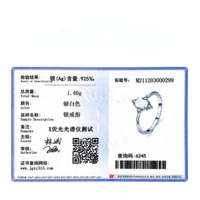 Tancise Classic 925 Sterling Silver  Zircon Ring Ladies Jewelry Wedding Promise Party Gift