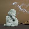 Monk Figurine Buddha Statue Crafts Handmade Ornaments Mini Decorative Miniature