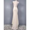 Foreign Trade Order Lu Fairy High Quality Lace Backless Light Wedding Dress Small Tail Waist Hugging Temperament Beautiful Dress Women
