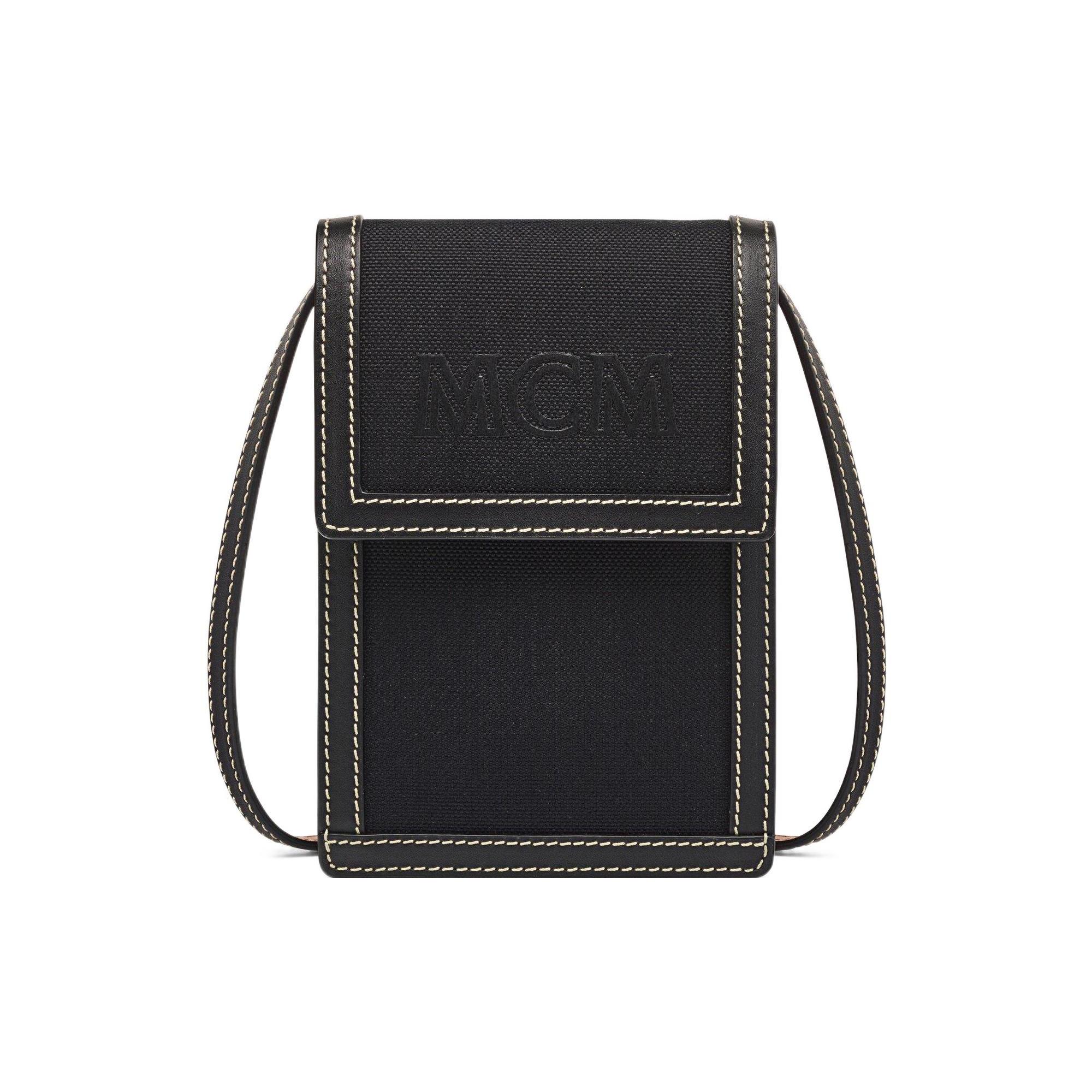 

Новый кошелек MCM Aren из канвы Napacot с кожей наппа, сумка на плечо, сумка кроссбоди, мужской черный MXZCATA06BK001 13.0*3.6*19.1CM